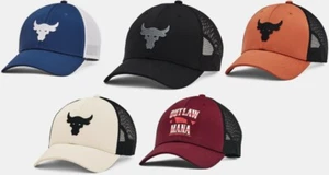 Under Armour Men's UA Project Rock Trucker Snapback Cap Hat Dwayne Johnson - Picture 1 of 21