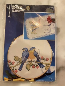 Vogart Bluebird Scarf Embroidery Kit - Picture 1 of 3