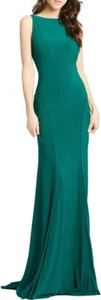 Women's Ieena for MAC Duggal Jersey Gown, Size 8 - Green - Picture 1 of 5