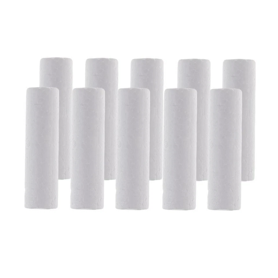10x Cylinder Styrofoam Foam for Art Craft DIY Christmas Ornament Decoration - Image 1 of 1