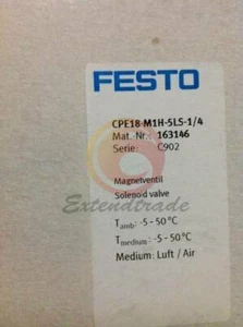 1PC New FESTO Solenoid Valve CPE18-M1H-5LS-1/4 163146 - Picture 1 of 1