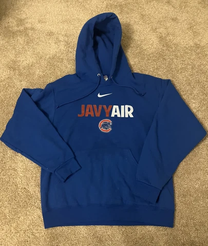 Nike Chicago Cubs Pullover Hoodie Medium Sweatshirt Mens Javy Air Pre Owned Cover