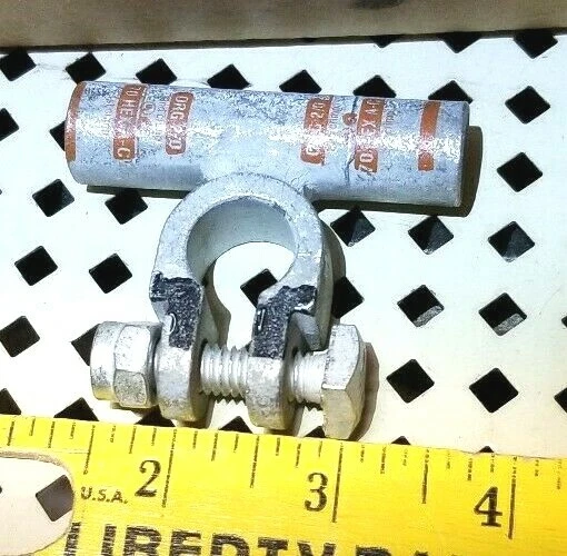 FUSION Negative Battery Terminal Flag,2/0 ga.,Orange,NEG, 4320N - Image 1 of 1