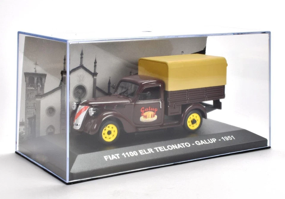 DIE CAST FIAT 1100 ELR TELONATO GALUP 1951  SCALA 1/43 PUBBLICITARI  [092] - Immagine 1 di 1
