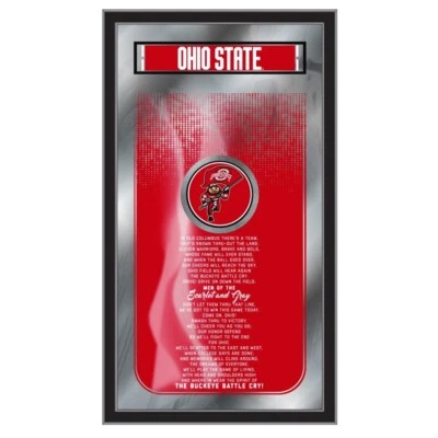 NCAA - Ohio State 26" x 15" Fight Song Mirror College Team Logo - Image 1 of 4