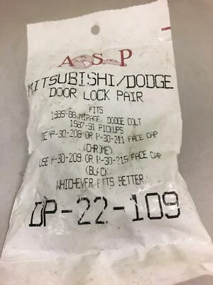 par de cerraduras puerta mitsubishi / dodge dp-22-109 Foto 1 de 2