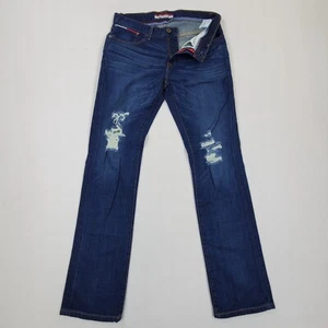 Pantalones de mezclilla Tommy Hilfiger para hombre talla 31 x32 cremallera recta mosca - Imagen 1 de 10