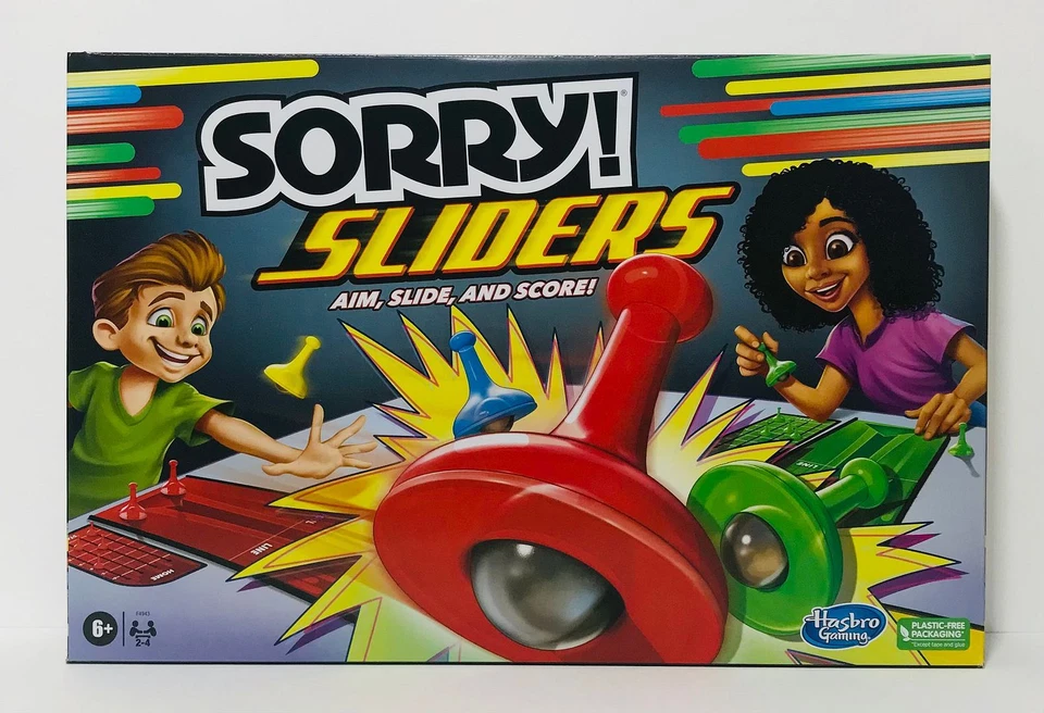 New Hasbro Gaming Sorry Sliders Edition 2-4 Players Board Game Free Shipping - Image 1 of 1