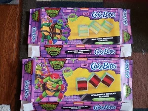 Cake Bites Teenage Mutant Ninja Turtles TMNT Empty Boxes & Wrappers - Picture 1 of 8