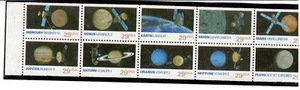 #2568-77 1991 29-cent Space Exploration se-tenant pane of 10 MNH - Picture 1 of 1