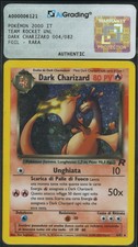 DARK CHARIZARD HOLO 4/82 TEAM ROCKET ITALIANO GRADATO AIGRADING AUTHEN...