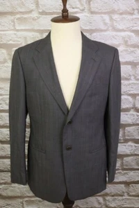 ARMANI COLLEZIONI Gray Two Button Blazer Jacket Size 52  - Picture 1 of 14