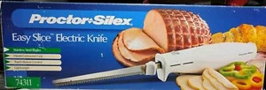 Cuchillo eléctrico para tallar Proctor-Silex 74311, acero inoxidable | NUEVO - Imagen 1 de 3
