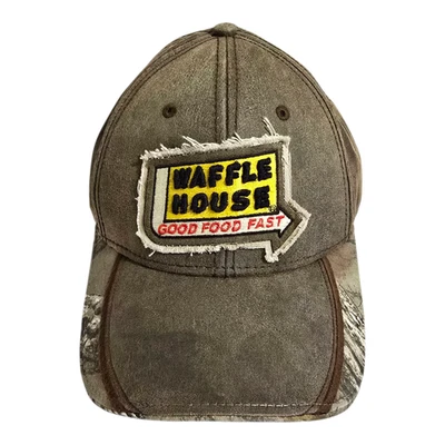 Waffle House by Realtree Adjustable Baseball Cap Hat Brown - Image 1 of 4