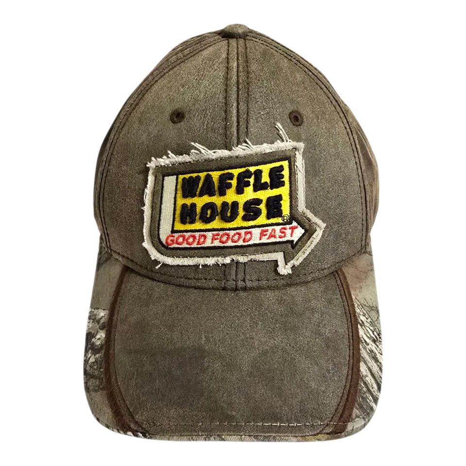 Waffle House by Realtree Adjustable Baseball Cap Hat Brown - Image 1 of 4