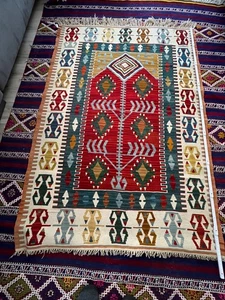 Original handgefertigter Kelim-Teppich-Läufer aus Anatolien Türkei - Bild 1 von 49