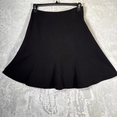 COLDWATER CREEK WOMENS BLACK A-LINE SKIRT - SIZE 6 Career wear Fit/flare - Image 1 of 4
