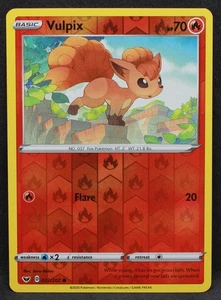 Vulpix 022/202 SWSH01: Sword & Shield Base Set Reverse Holo Common - NM - Picture 1 of 2