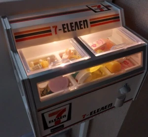 Juego de imanes de nevera miniatura iluminados 7-Eleven. Juguetes para helados y alimentos - Imagen 1 de 6