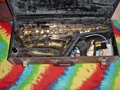 SAXOFÓN YAMAHA ALTO TODOS LOS ACCESORIOS INCLUIDOS BOQUILLA CORREAS CUELLO ECT Foto 1 de 4