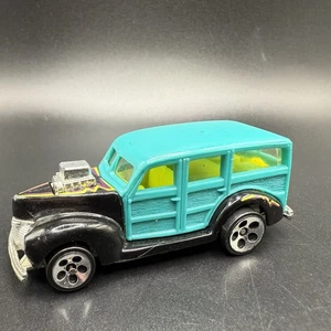Hot Wheels 40s Woodie Blue Blackwalls Bw 1993 Mainline #217 Good Loose Condition - Picture 1 of 6
