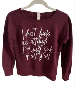Independent trading Company lightweight sweatshirt attitude size extra small - Picture 1 of 8