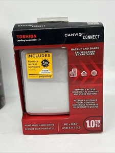 Neu Toshiba Portable Canvio Connect 1TB USB 3.0 HDD v73600-c - Bild 1 von 4