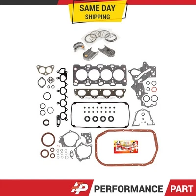Full Gasket Set Bearings Rings Fit  98-99 Mitsubishi Montero Sport 2.4L - Image 1 of 4