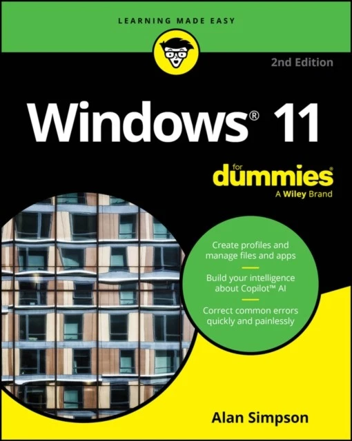 Windows 11 for Dummies, 2nd Edition by Alan Simpson (2024, Trade Paperback)