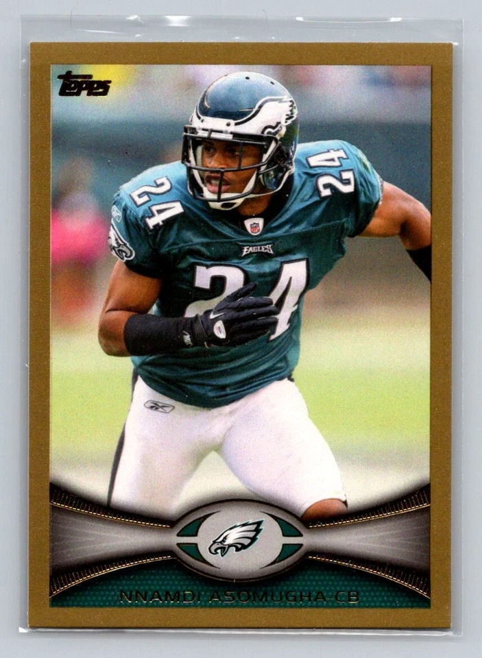 2012 Topps #71 Nnamdi Asomugha Gold Philadelphia Eagles #/2012 - Image 1 of 2