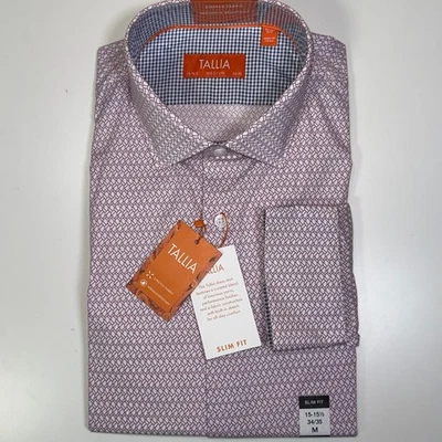 Camisa de vestir Tallia para hombre ajustada Geo-Link - Orchid 15-15,5 34-35 $80 Foto 1 de 4