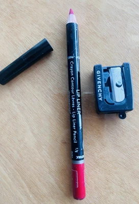 Givenchy Lip Liner Pencil Waterproof # 5 True Red + Sharpener Nwob - Image 1 of 4