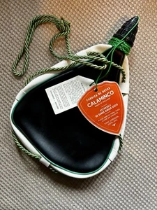 NUEVO Bolso Bota Líquido Calaminco Holland Vino, Cerveza, Café Cuero Blanco y Negro - Imagen 1 de 5