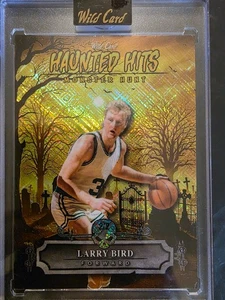 Wild Card Haunted Hits Larry Bird 2025 2/2 Gold Shimmer Cemetery - Imagen 1 de 2