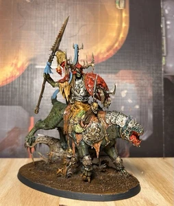 AOS Kruleboyz Killaboss On Great Gnashtoof *painted* - Picture 1 of 12