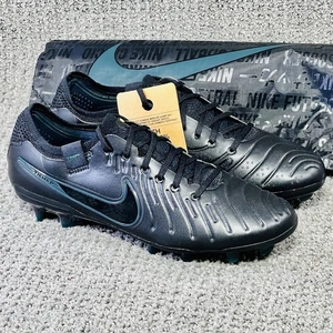 Nike Tiempo Legend 10 Elite FG Black Soccer Cleats DV4328-002 Men's Size 7 - Picture 1 of 9