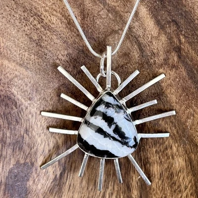 925 Пробы белый буйвол бирюза ожерелье женщин драгоценных камней ювелирных изделий - Изображение 1 из 4