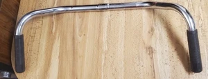 VINTAGE BICYCLE UPRIGHT HANDLEBARS, STEM AND GRIPS 21" WIDE - Picture 1 of 4