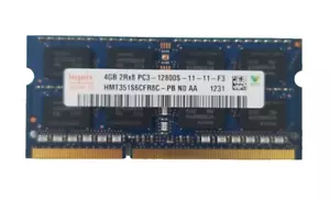 Hynix 4GB 2Rx8 PC3-12800 DDR3 1600MHz 1.5V Non-ECC SODIMM Laptop Memory RAM 1x4G - Picture 1 of 1