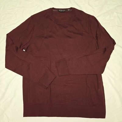 Suéter Preppy Informal Manga Larga Para Hombre L Michael Kors Talla L Lana Merino Extra Fina Foto 1 de 4