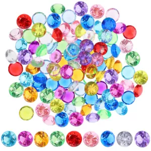 100 Stck. Acryl Kristall Strass Edelstein Fake Crushed Ice Steine - Bild 1 von 11