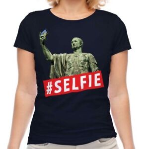 Gaius Julius Cäsar Hashtag Selfie Damen T-Shirt Geschenk Geschichte