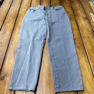 Jones New York Jeans Petite Stretch Women's 32x28 Straight 14P Gray - Picture 1 of 14