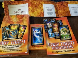 Tarot Card Set And Easy Tarot Handbook By Ciro Marchetti And Josephine Ellershaw - Picture 1 of 6