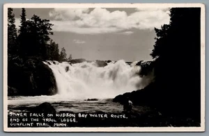Postcard RPPC c1950 Grand Marais MN Silver Falls Hudson Bay Route Gunflint Trail - Picture 1 of 2