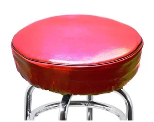 Bar Stool Slip On Cover With Foam Padded made of high quality vinyl BURGUNDY - Picture 1 of 2