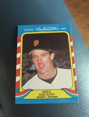 MIKE KRUKOW 1987 FLEER LIMITED EDITION #24 OF 44 FREE SHIPPING - Image 1 of 2