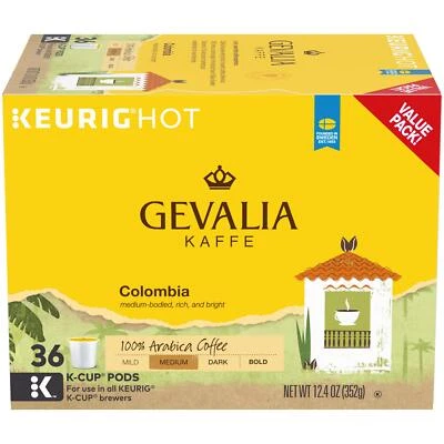 Gevalia Café Colombiano K Tazas 36 Unidades Tostado Medio Kosher Cápsulas 100 Arábica Foto 1 de 4