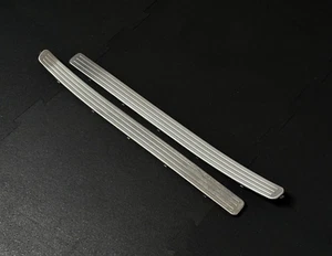 02-10 PORSCHE CAYENNE 7L5 - DOOR ENTRY GUARDS SILL KICK PLATES TRIM SCUFF - Picture 1 of 4