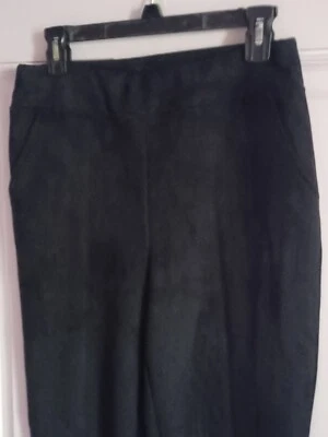 Calça Linea by Louis Dell'Olio Preta Feminina Camurça Artificial Tamanho 6 NOVA - Imagem 1 de 4